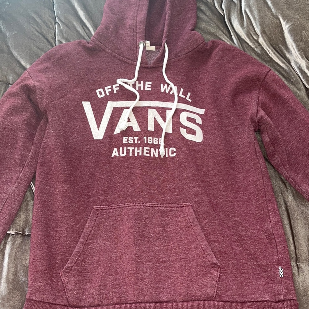 Vans red hoodie